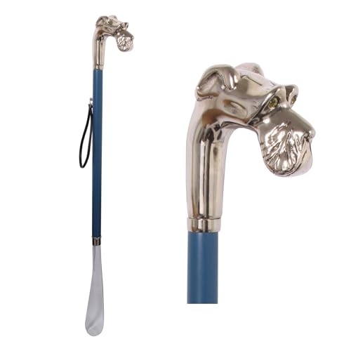 Chausse-pied bois bleu DELFA pour enfiler ses chaussures sans se baisser