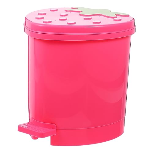 Mini caneca de basura para escritorio color rosa miniatura 1