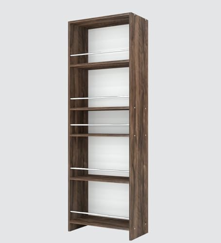 Image of SPECIALITY PANELS Kitchen Cabinet with 5 Open Shelves | Crockery Storage Cabinet | Space Organizer | Termites Resistance | Free Standing Wooden Cupboard for Kitchen Office Home | Walnut Brown Wood