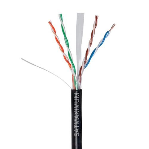 Cable Ethernet SATMAXIMUM Cat6 500ft Exterior miniatura 2