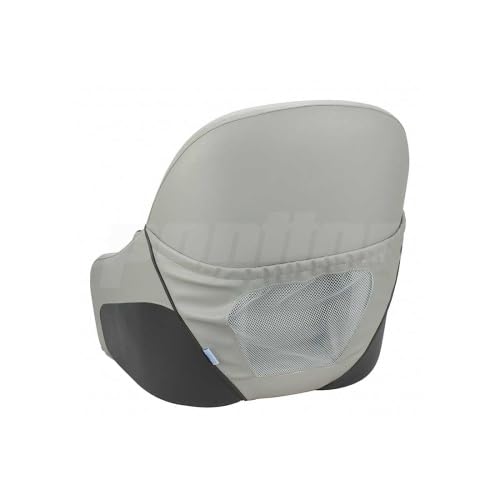 Bootssitz/Bootsstuhl/Steuerstuhl "WESER", FlipUp-Funktion, Motorboot Yacht Boot Farbe hellgrau dunkelgrau