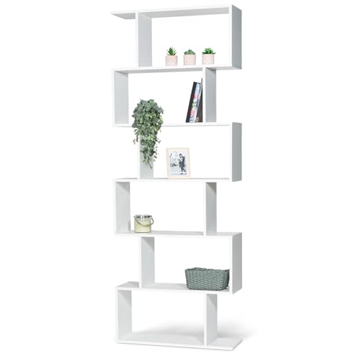 IDMarket - Etagère bibliothèque Sofia Forme S Bois Blanc 189 cm