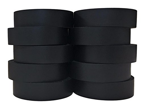 Tradegear Electrical Tape Black Matte – 10 Pk Waterproof, Flame Retardant, Strong Rubber Based Adhesive, Ul Listed – Rated For Max. 600V And 80Oc Use – Measures 60’ X 3/4" X 0.07" #TOP1
