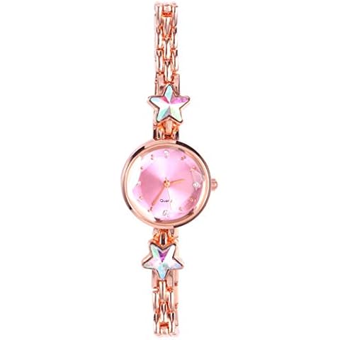 Reloj de pulsera Hemobllo con pedrería en forma de estrella Cover