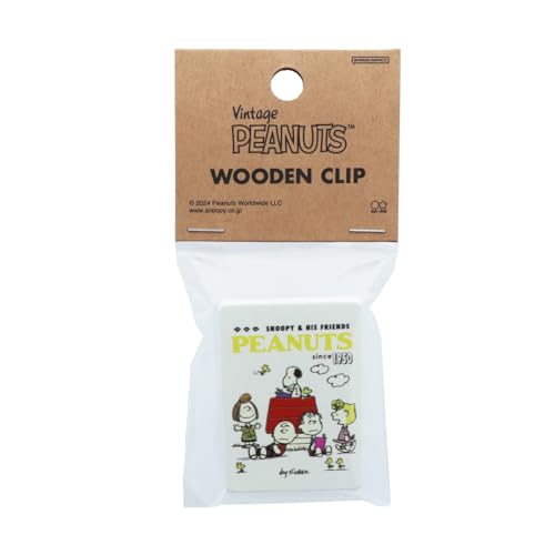 Pince Snoopy en bois Ivoire Sunstar S3624064 pour une organisation de bureau kawaii