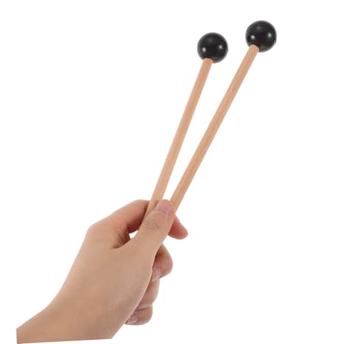 Baquetas para tambor de madera y tela resistentes miniatura 3