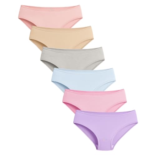 Calcinha Infantil Lisa Kit 6 Peças Premium DCP Kids Cor:Colorido;Tamanho:GG