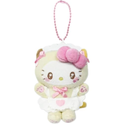畑山商事 サンリオ ミニマスコット ねこねこメイド ハローキティ ミケ ぬいぐるみマスコット 小さめサイズ バッグチャーム キャラクター雑貨 ギフト対応 63203757