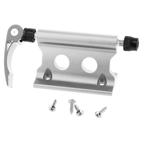 X AUTOHAUX 1 Pc Universal Quick Release Bike Fork Mount Rack for 0.26 Inch (6.5mm) / 0.79 Inch (20mm) Thru Axle with Aluminum Alloy Anti-Corrosion Titanium Tone