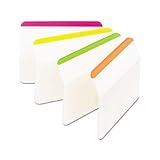 Durable tabs, 2w x 1 1/2h, Assorted Fluorescent, 24/Pack [Set of 2]