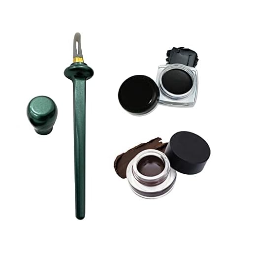 HENGBANG 3pcs Silicone eyeliner tool,Easy No-Skip Eyeliner,Reusable silicone eyeliner tool waterproof long lasting Eyeliner（Eyeliner tool + 2 eyeliner creams）