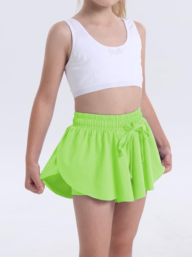 Image of Flowy Shorts for Teen Girls Athletic Running Youth Butterfly Shorts