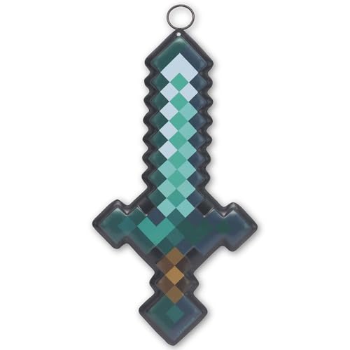 Open Road Brands Minecraft Pixelated Sword Metal Sign - Fun