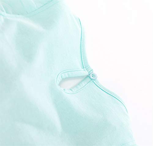 Girl Easter Tulle Dress Cute Crane Blue Summer Short Sleeve Cotton Casual Tutu Skirt Dresses 3T4