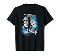 Harry Potter Always T Shirt is available in adult unisex, women's or kids sizes. This is a 100% authentic, officially licensed T-shirt Harry Potter is one of the best-selling fantasy book series of all time. From the mind of J.K. Rowling, Harry, Ron,...