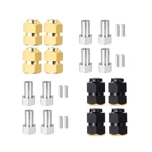 Adaptateur laiton TRX-4M noir anti-basculement pour élargissement de roue 1/18