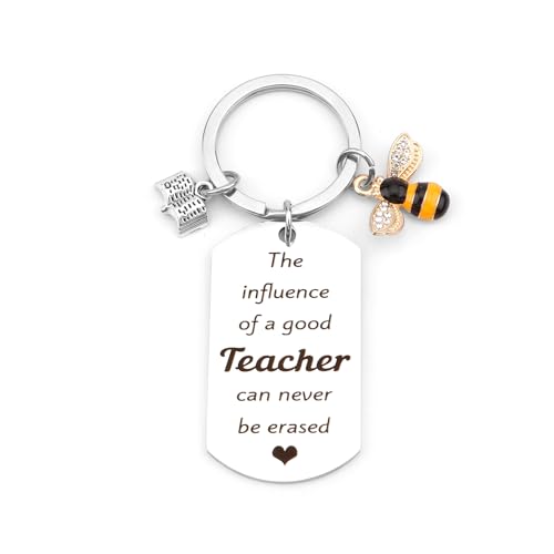 RRIGETEN Cadeau pour professeur de maternelle, cadeau pour professeur de biologie, article porte-clés spécial, meilleur cadeau de la part des étudiants, cadeau pour homme pour Noël, cadeaux de Noël