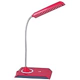 Daffodil LEC200 – Lámpara LED USB con batería interna recargable – Luz USB de teclado y sobremesa con 22 bombillas LED – Sensor de intensidad lumínica táctil