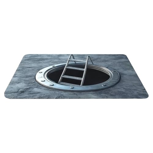 Optical Illusion Rug ? 50x80cm Illusion Floor Mat | Crystal Velvet Carpet ? 2D 3D Effect Rug for Indoor Outdoor Use Living Room 