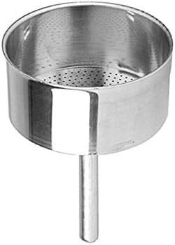 Bialetti 0800104 Blister singletainless Steel Aluminum funnel for the 4 cup Moka pot, 12 x 8 x 19 cm