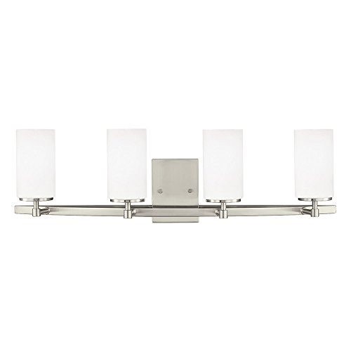 Sea Gull Lighting 4424604-962 Alturas Wall/Bath Vanity Style Fixture, Four - Light, Brushed Nickel #TOP12
