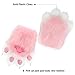 hbbhml Faux Fur Plush Furry Cat Claw Gloves Fursuit Animal Fox Paws Mittens Halloween Cosplay Costume Accessories for Adult