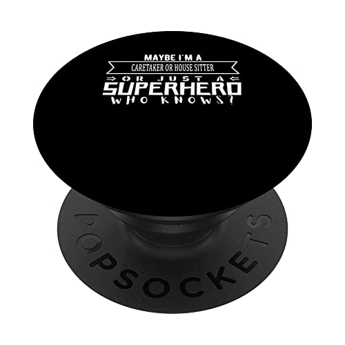 Divertido cuidador de trabajo y profesión o cuidador de casa PopSockets PopGrip Intercambiable
