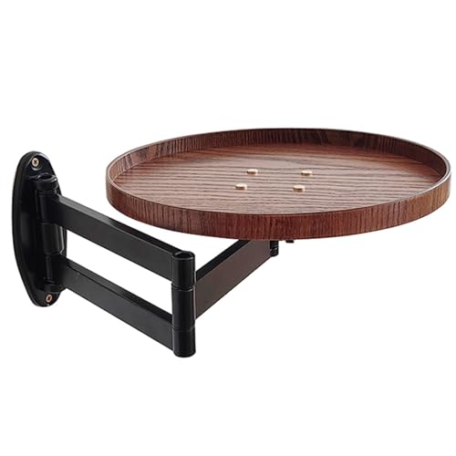 Bureau d'angle polyvalent suspendu et table ronde pliable couleur B