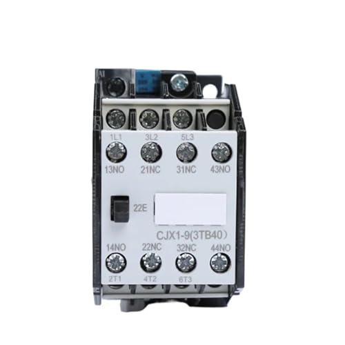 Contacteur CA CJX1-9A 220V triphasé avec contacts auxiliaires 2NO 2NC pour circuit