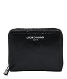 Liebeskind Berlin Damen Fab 2 Crinkled Conny - Portemonnee Purse M, Schwarz, Medium (HxBxT 10cm x 13cm 2cm) EU