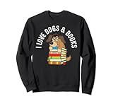 Dog Mom Loves Cute Puppy And Books Funny Pet Lover