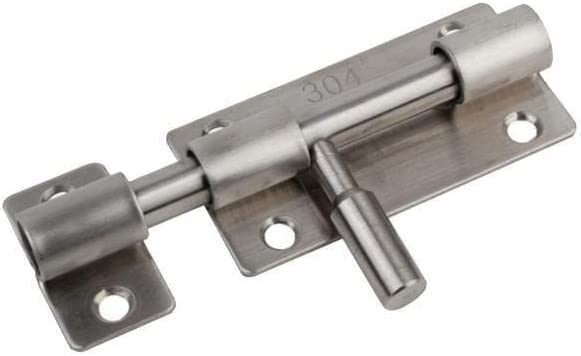 Boulon de portail extérieur en inox massif pour sécuriser l'accès du jardin et de la maison