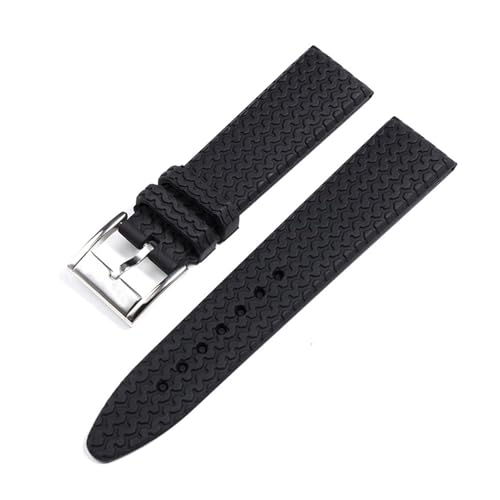 Pulsera de caucho 21mm compatible con Chopard de diseño deportivo 2