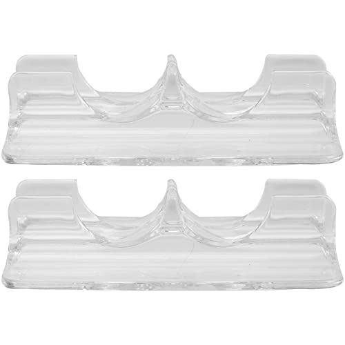 TOPPERFUN Ice Skate Display Stand Transparent Holder for Ice Skates and Roller Skates Compact 4.72X3.74X0.98 Inch Storage Rack for Retail and Home