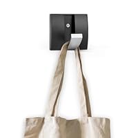 flintronic Wall Mounted Floating Rack with 1 Silver Hook, Foldable Metal Wall Hook, Space Aluminum Material Coat Hook Rack Wall Hanger, Hanger with Retractable Hooks for Jackets, Coats, Hats, Bags