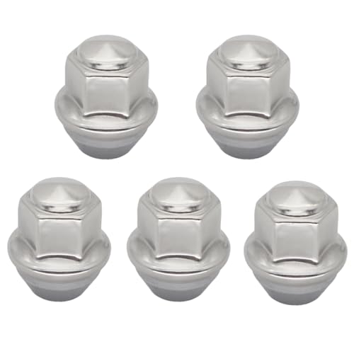 5 PCS M12X1,5 Chrom Radmuttern for Ford B-MAX (JK) C-MAX II ECOSPORT FIESTA FOCUS KUGA MONDEO V PUMA RANGER TOURNEO TRANSIT,Auto Radschrauben Zubehör 2434886 2179620 5114407 ACPZ-1012-H ACPA-1012-D2B