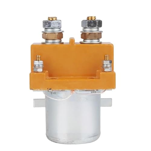 CZ10 Series DC Contactor, High Current Electrical Switch, Orange and Silver, 80A-250A Rating, Multiple Voltage Options 12V-84V, Industrial Grade (CZ10-150-10 12V DC)