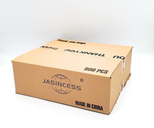 JASINCESS Plastic Bags with Handles 1000 Count Black T Shirt Bags Retail Plastic Bags Shopping Carrier Merchandise Bags for Supermarket, Restaurant- 1000 PCS by JASINCESS - Image 6