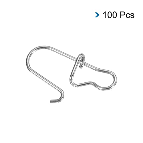 PATIKIL Fishing Snaps, 100 Pack 81.5LBS Stainless Swivel Tackle Kit Fishing Clips Lure for Saltwater Freshwater Silver - Image 3