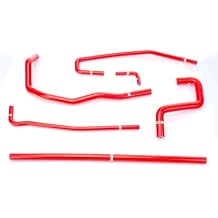 Silicone Ancillary Hose Kit compatible with Chevrolet C5 Corvette Z06 1997-2004 Red