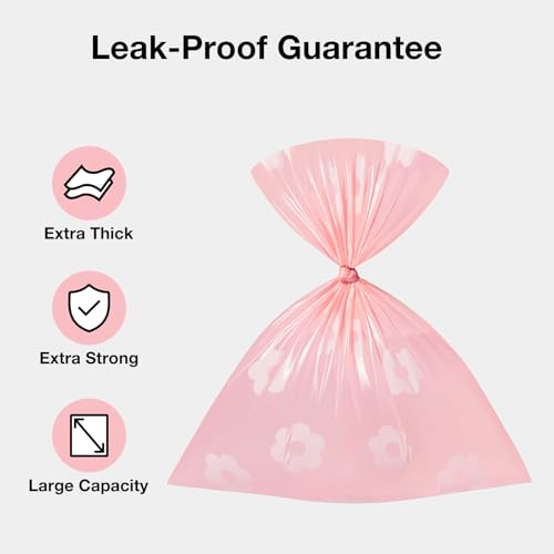 Image of VETRESKA Dog Poop Bags Lavender Scented Pet Waste Bags Leak Proof & Extra Thick Waste Bags for Dog Walking and Cat Litter 300 Counts 20 Refill Rolls 9 * 13 inches