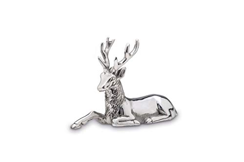 Hermann Bauer jun. Kollektion Figur Hirsch liegend mit Geweih (Silberglanz, Aluminium) Cover