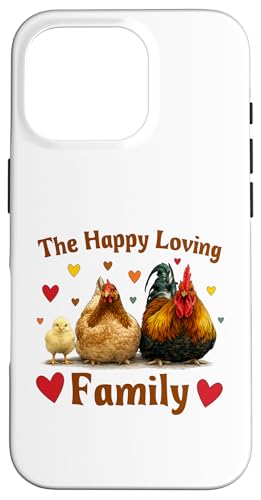 Loving Cute Chicken Family Hen Rooster Chick Funny Farmer �X�}�z�P�[�X iPhone 16 Pro �p