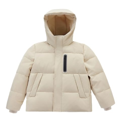 DINGDONG'S CLOSET Kid Boys Girls Winter Hooded Zipper Down Parka Puffer Jacket