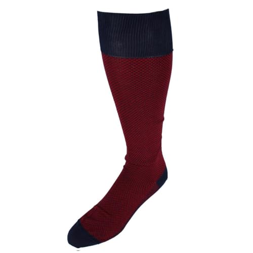 Trafalgar Men's Clayton Birdseye Over The Calf Mercerized Cotton Socks (1Pair)