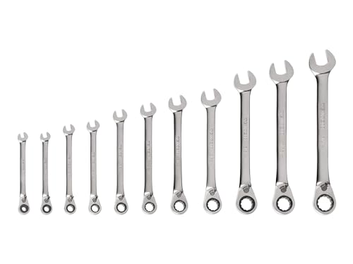 TEKTON Reversible 12-Point Ratcheting Combination Wrench Set, 11-Piece (1/4-3/4 in.) | WRC94000