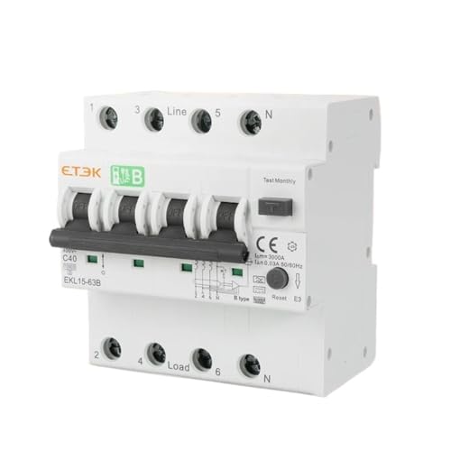 Disjoncteur différentiel 10 kA type B EKL15 pour installations exigeantes
