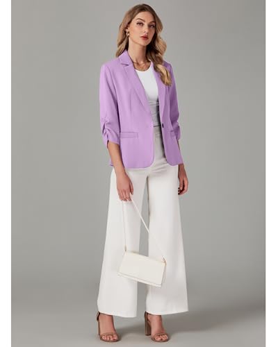 Image of LookbookStore 3 /4 Sleeve Blazers for Women Business Casual Fitted Jackets