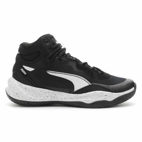 PUMA Mens Playmaker Pro Mid Splatter Basketball Sneakers Shoes - Black