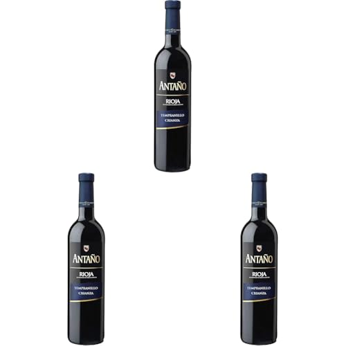 Antaño Crianza Vino Tinto D.O. Rioja, 750ml (Paquete de 3)